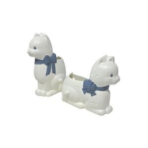 Vintage Plastic Cat Wall Hanging Planters
